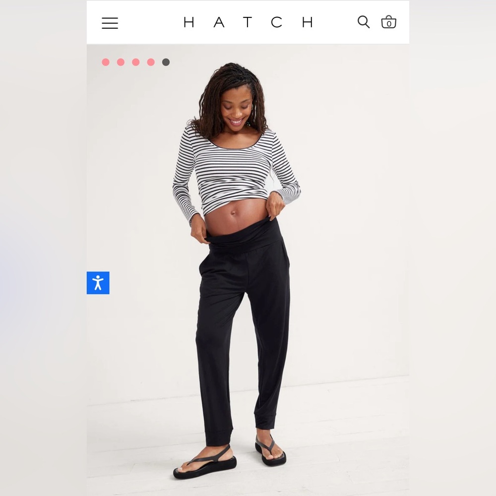 Hatch maternity pants 'The Over/Under Easy Pant' - size L